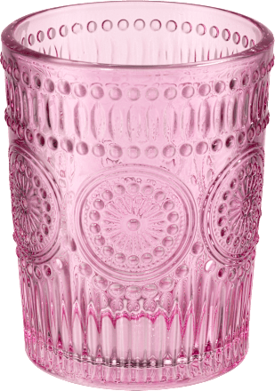 Trinkglas mit Schliff, lila Dekorieren & Einrichten