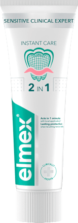 Zubná pasta Sensitive Clinical Expert Instant Care 2v1 elmex