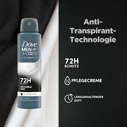 Antitranspirant Deospray Advanced Invisible Dry  Dove MEN+CARE