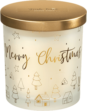 Kerzenglas gefüllt mit Metalldeckel, gold-weiß Dekorieren & Einrichten