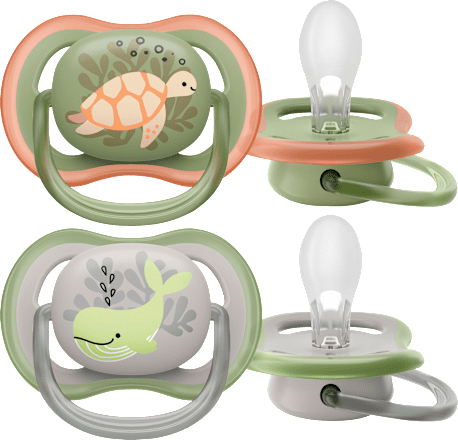 Schnuller ultra air Silikon, grün/grau, 6-18 Monate PHILIPS AVENT