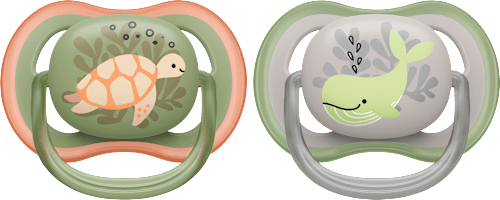 Schnuller ultra air Silikon, grün/grau, 6-18 Monate PHILIPS AVENT