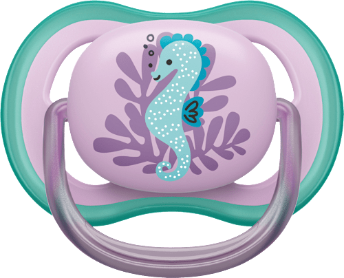 Schnuller ultra air Silikon, blau/rosa, 6-18 Monate PHILIPS AVENT