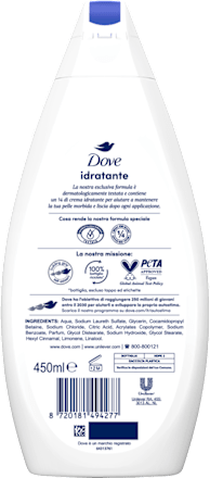 Bagnodoccia idratante Dove