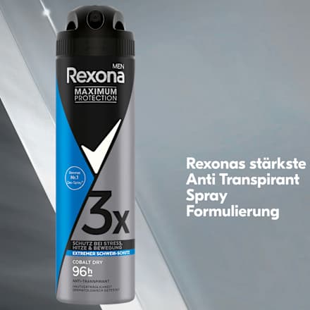 Antitranspirant Deospray Maximum Protection Cobalt Dry Rexona men