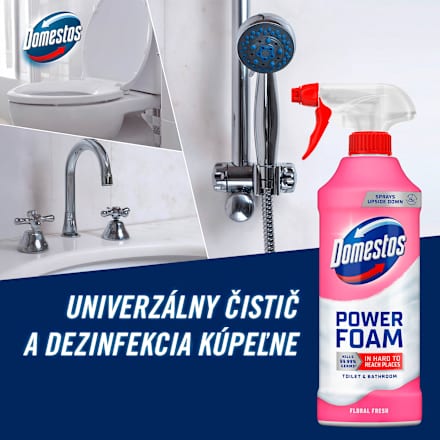 Čistiaca pena na WC a kúpeľne Power Foam Floral Fresh Domestos