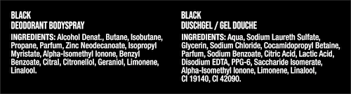 Geschenkset Black Deo + Duschgel 2tlg AXE