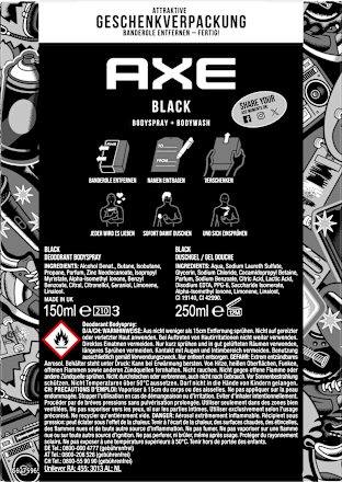 Geschenkset Black Deo + Duschgel 2tlg AXE