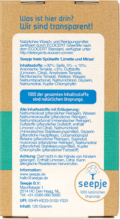 Spülmittel Seife Limette & Minze Seepje