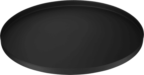 Metalltablett, rund, schwarz Dekorieren & Einrichten
