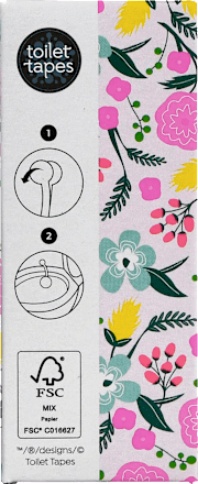 WC-Stein Toilet Block Floral Fest toilet tapes ECO