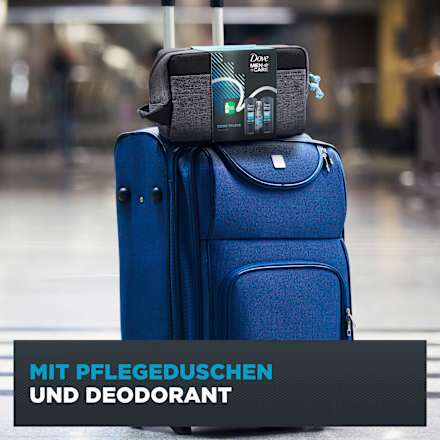 Geschenkset Men Deine Pflege mit Kulturtasche 3tlg Dove MEN+CARE
