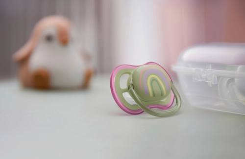 Schnuller ultra air Silikon, türkis/lila, 0-6 Monate PHILIPS AVENT