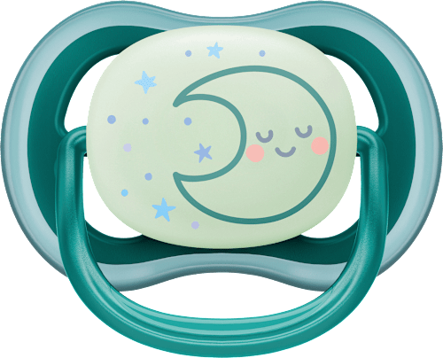 Schnuller ultra air Nighttime, grau/grün, 6-18 Monate  PHILIPS AVENT