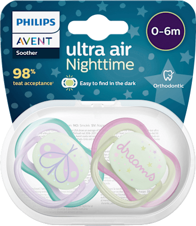 Schnuller ultra air Nightime 0-6 Monate sortiert PHILIPS AVENT