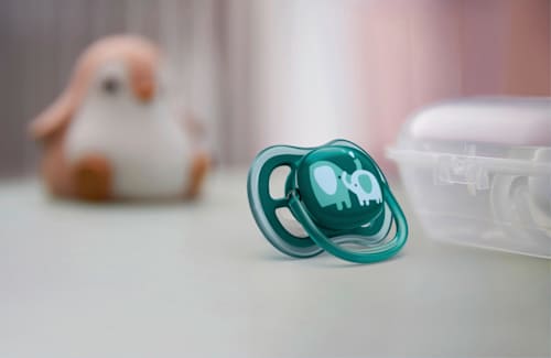 Schnuller ultra air Silikon, grün/grau, ab 18 Monaten PHILIPS AVENT