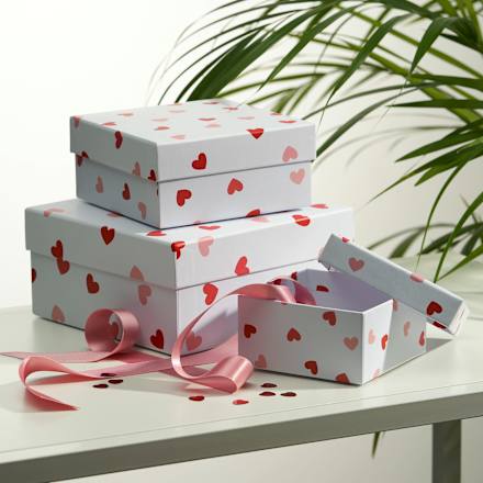 Geschenkboxen mit Herzen Dekorieren & Einrichten