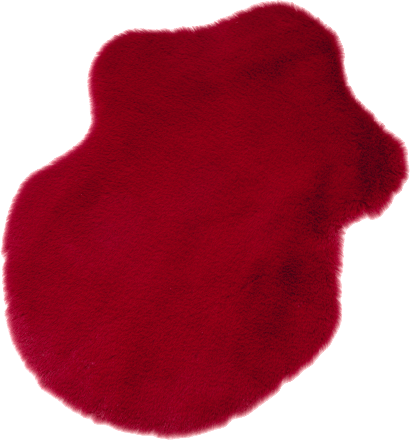 Kunstfell, groß, bordeaux Dekorieren & Einrichten