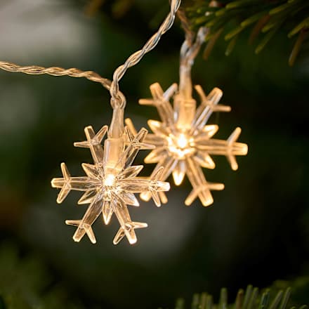 LED Lichterkette Schneeflocke (12er) Dekorieren & Einrichten