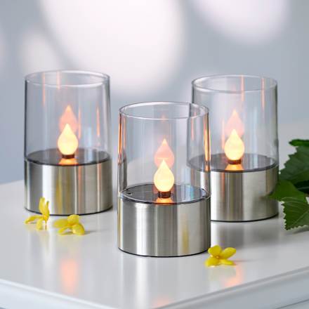 Solarkerzen, Edelstahlboden Dekorieren & Einrichten