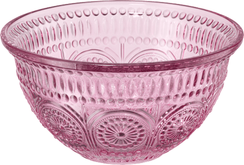 Glasschale mit Schliff, lila Dekorieren & Einrichten