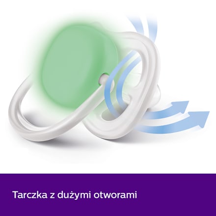 Smoczek Ultra Air nighttime 18m+ neutral PHILIPS AVENT