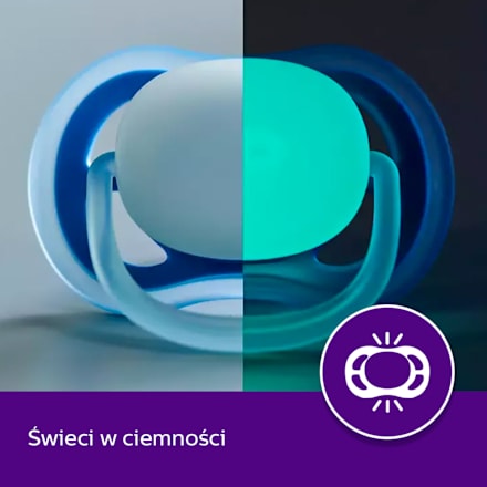 Smoczek Ultra Air nighttime 18m+ neutral PHILIPS AVENT