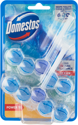 Tuhý WC blok Power 5 Ocean Domestos