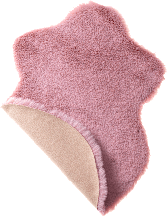 Kunstfell rosa  keine Marke