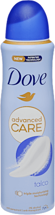 Dámsky antiperspirant v spreji Dove Advanced Care Talco Dove