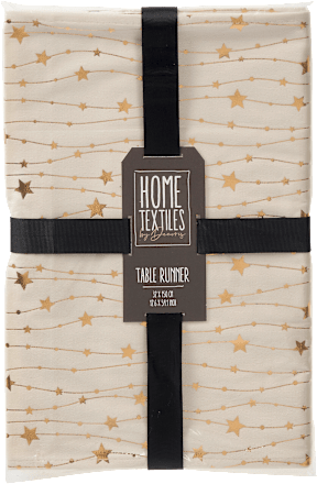 Tischläufer Sternenkette, creme (32x150 cm) Dekorieren & Einrichten