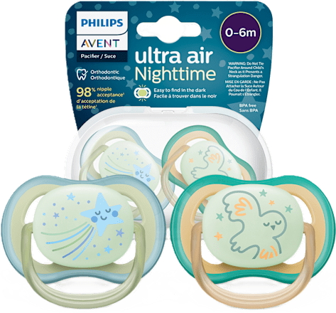Smoczek Ultra Air night 0-6 m boy PHILIPS AVENT