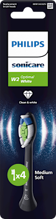 Aufsteckbürsten W2 Optimal White schwarz Philips Sonicare