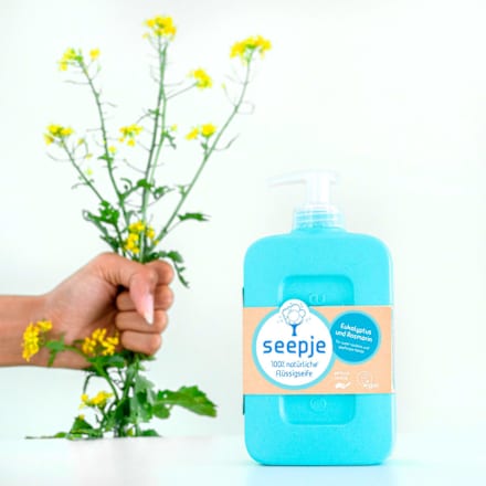 100% natürliche Flüssigseife Eukalyptus und Rosmarin Seepje