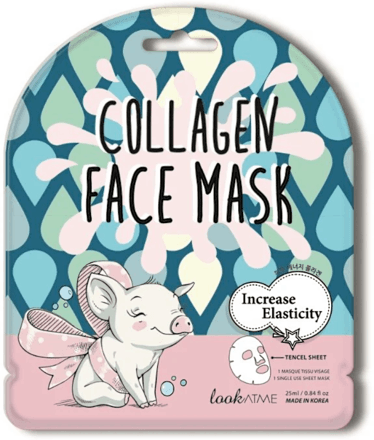 Maschera viso in tessuto elasticizzante al collagene lookATME