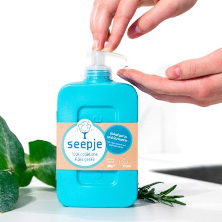 100% natürliche Flüssigseife Eukalyptus und Rosmarin Seepje