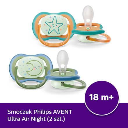 Smoczek Ultra Air nighttime 18m+ neutral PHILIPS AVENT
