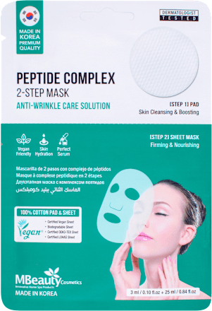 2-STEP jastuče i maska za lice u maramici - PEPTIDE COMPLEX MBeauty