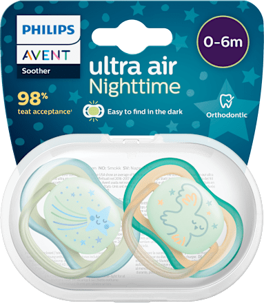 Nočné cumlíky ultra air Nighttime - 0-6 m PHILIPS AVENT