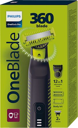 Holiaci strojček na tvár a telo OneBlade 360 blade 12v1 QP6507/23 PHILIPS OneBlade