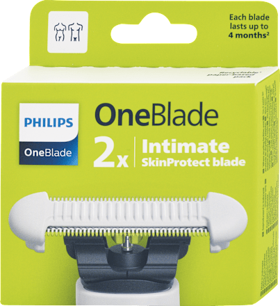 Náhradné holiace hlavice OneBlade Intimate Skin Protect blade PHILIPS OneBlade