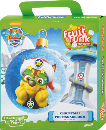 Darčekové balenie Christmas Fruitsnack Box Paw Patrol Fruitfunk