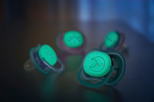 Schnuller ultra air Nighttime, grau/grün, 6-18 Monate  PHILIPS AVENT