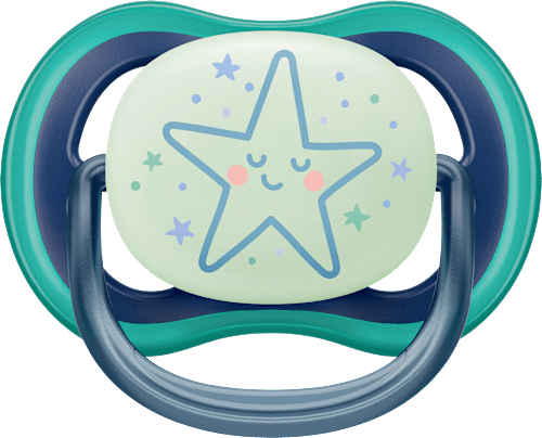 Schnuller ultra air Nighttime, grau/grün, 6-18 Monate  PHILIPS AVENT
