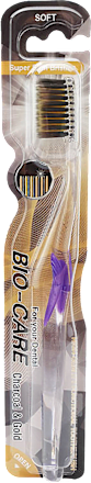 Четка за зъби с активен въглен Soft BIO-CARE