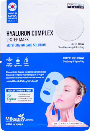 2-STEP jastuče i maska za lice u maramici - HYALURON COMPLEX MBeauty