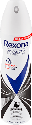 Antiperspirant v spreji Invisible Black & White 72h Rexona