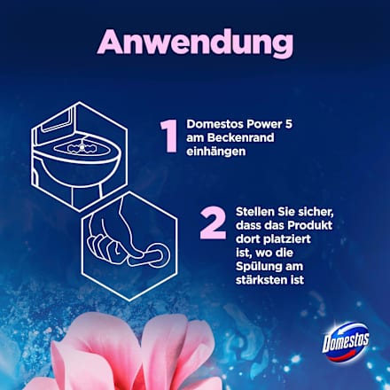 WC-Stein Pink Magnolie Domestos