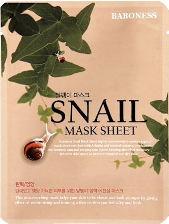 Mască de fata regenerantă cu filtrat de melc BARONESS