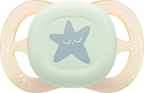 Schnuller ultra start Nighttime, lila/creme, 0-2 Monate PHILIPS AVENT